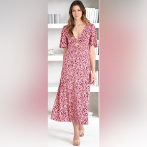 Z Supply Floral Pink Maxi Dress